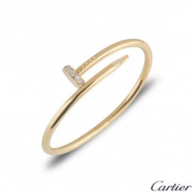 Cartier Yellow Gold Diamond Juste Un Clou Bracelet Size 18 B6048618 Cartier Yellow Gold Diamond Juste Un Clou Bracelet Size 18 B6048618